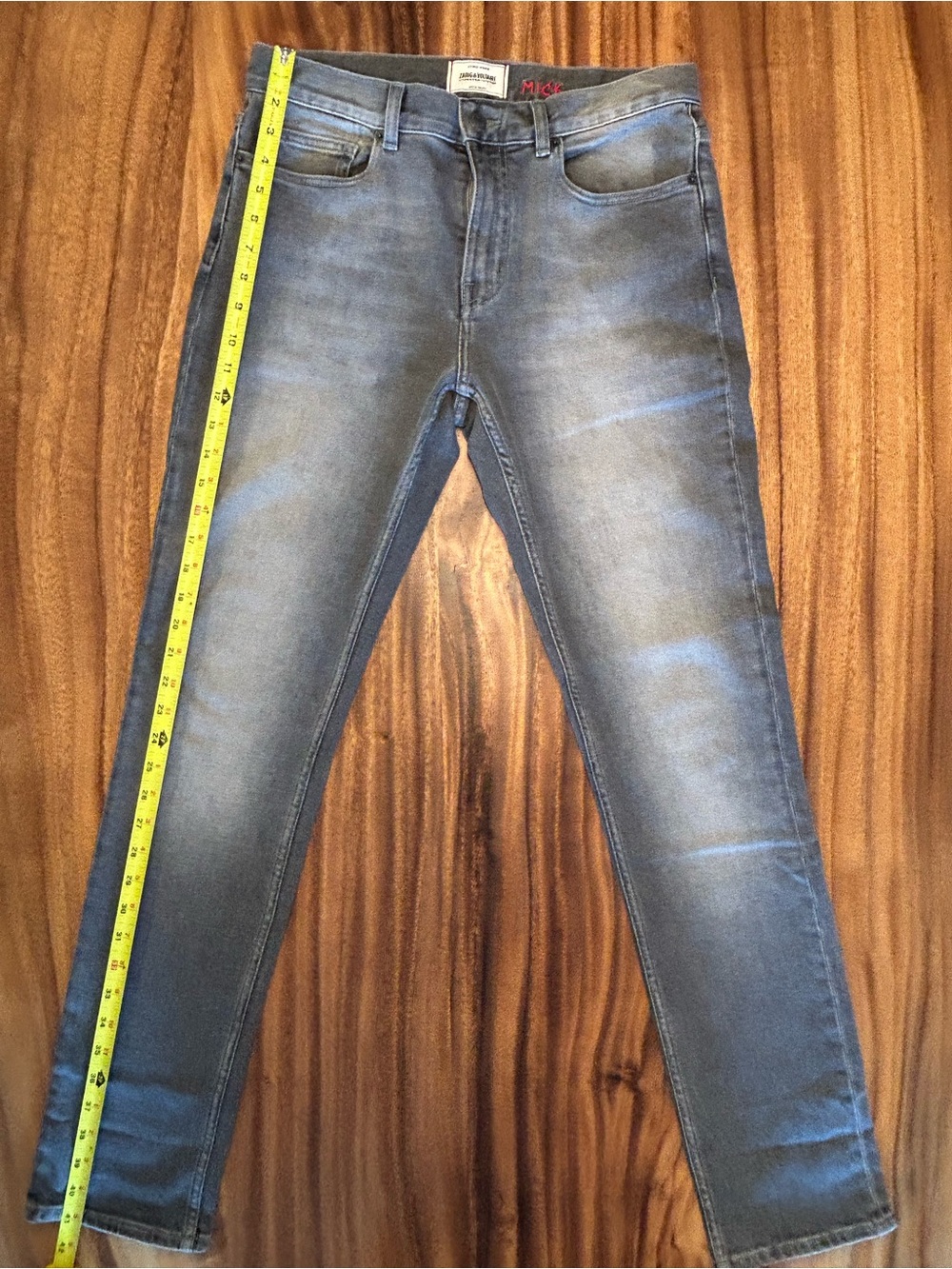 Zadig & Voltaire Slim Jeans size 29, in Black Wash - Picture 2 of 6